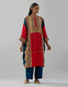Red Ahana Kaftan Set