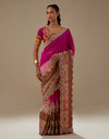 Magenta Shaded Saree