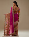 Magenta Shaded Saree