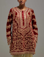 Maroon Faiza Kurta Set