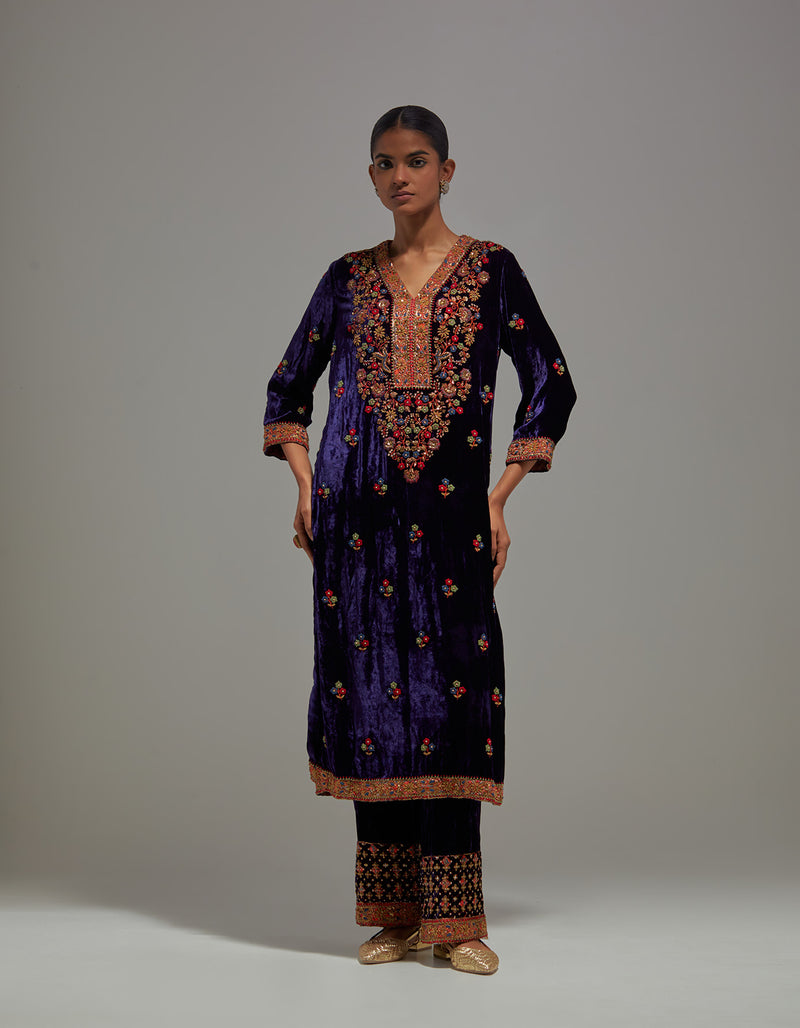 Navy Blue Guldasta Kurta Set