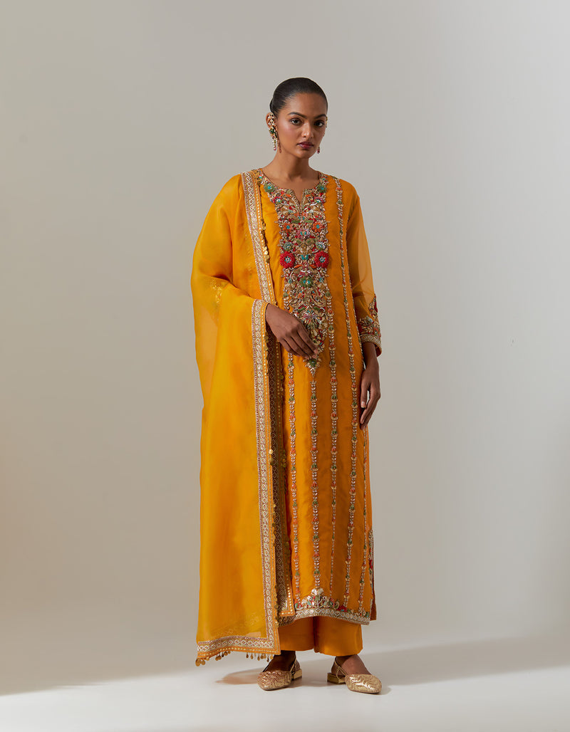 Burnt Orange Nasrin Kurta Set