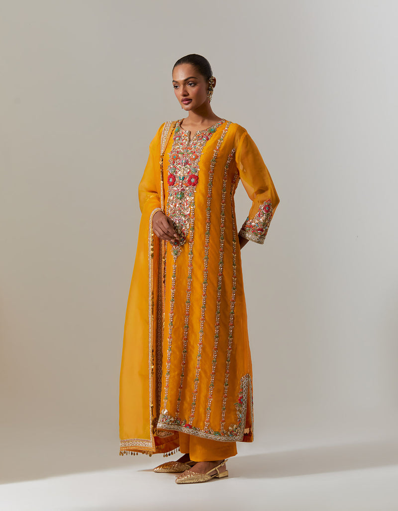 Burnt Orange Nasrin Kurta Set