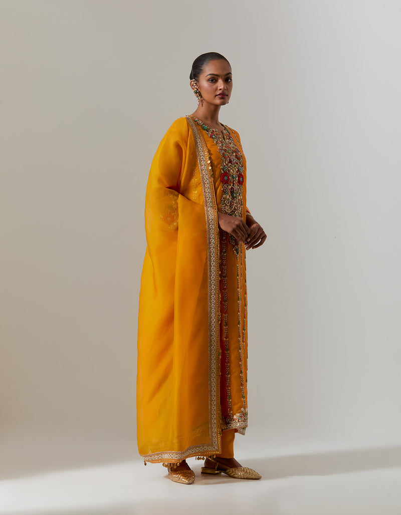 Burnt Orange Nasrin Kurta Set