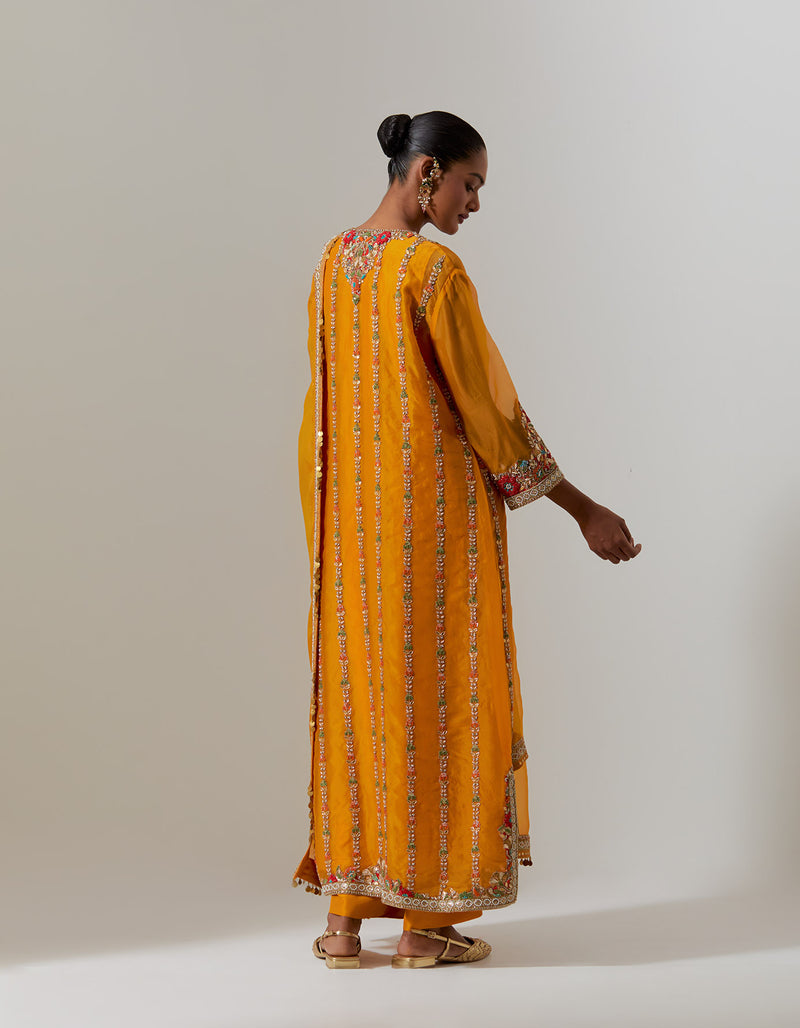 Burnt Orange Nasrin Kurta Set