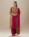 Magenta Rimjhim Kurta Set with Dupatta