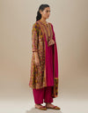 Magenta Rimjhim Kurta Set with Dupatta