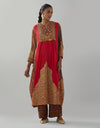 Red Salma Kurta Set