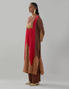 Red Salma Kurta Set