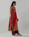 Red Salma Kurta Set