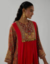 Red Salma Kurta Set