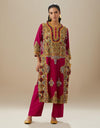Magenta Mogra Kurta Set