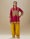 Magenta Mustard Aarohi Kurta Set