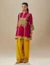 Magenta Mustard Aarohi Kurta Set