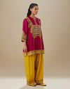 Magenta Mustard Aarohi Kurta Set