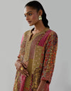 Multi Boho Strip Kurta with Ali Salwar