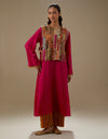 Magenta Ananya Kurta Set with Boho Bib