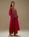 Magenta Ananya Kurta Set with Boho Bib