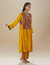 Mustard Ananya Kurta Set with Boho Bib