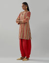 Red Mumtaz Kurta Set