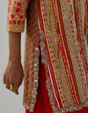 Red Mumtaz Kurta Set
