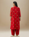 Red Sahira Kurta Set