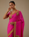 Magenta Up Down Saree