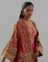 Multi Afsana Choga Jacket with Skirt Set