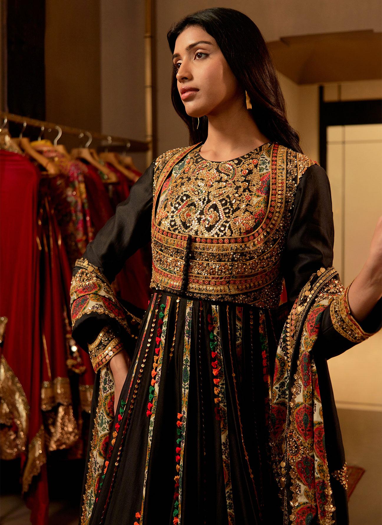 short jacket anarkali dress Short Jacket Suit Design Anarkali With Coat Tangerine Short Jacket With Anarkali