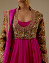 Magenta Nora Pitta Anarkali Set