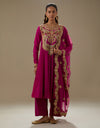 Magenta Firdaus Anarkali Set