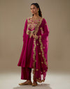 Magenta Firdaus Anarkali Set