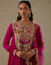 Magenta Firdaus Anarkali Set