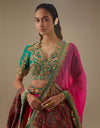 Magenta Alahya Gusset Lehenga Set