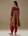 Magenta Nida Pitta Tunic Set