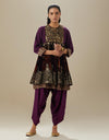 Purple Sapna Kali Kurta Set