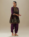 Purple Sapna Kali Kurta Set