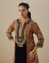 Deep Blue Rimjhim Kurta Set