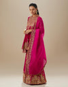 Magenta Aliya Sharara Set with Dupatta