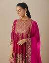 Magenta Aliya Sharara Set with Dupatta