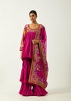 Magenta Chanderi Sharara Set