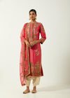 Candy Pink Silk Kurta Set