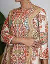 Ivory Multi Color Embroidered Jacket Set