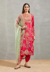 Magenta Nighi Kurta Set