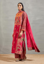 Magenta Mughal Altaf Kurta Set