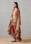 Noor Cowl Dress With A Dupatta