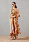 Nergis 4 Kali Kurta With Palazzo And Asma Print Dupatta