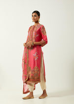 Candy Pink Silk Kurta Set