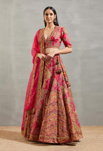 Magenta 16 Kali Lehenga Set