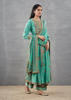 Silk Modi Kurta with Silk Dupatta and Pants